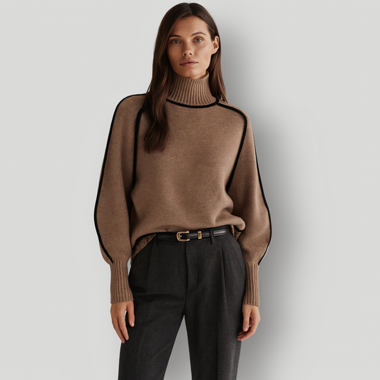 Maglione Donna Collo Alto Morbido e Caldo Invernale - Brentozzi
