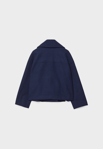 Cappotto Corto Donna Doppio Petto Stile Elegante