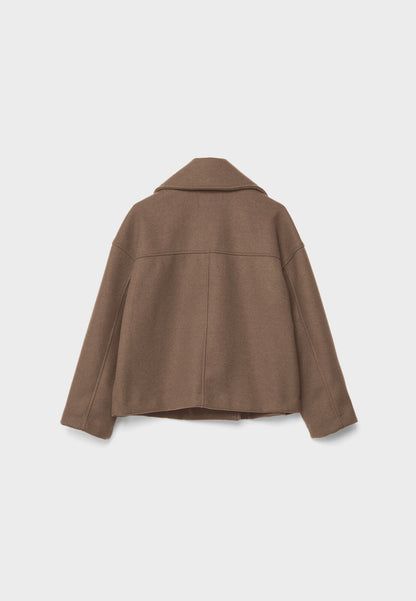 Cappotto Corto Donna Doppio Petto Stile Elegante