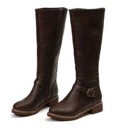 Chloe | Eleganti stivali in pelle alti fino al ginocchio da donna 6