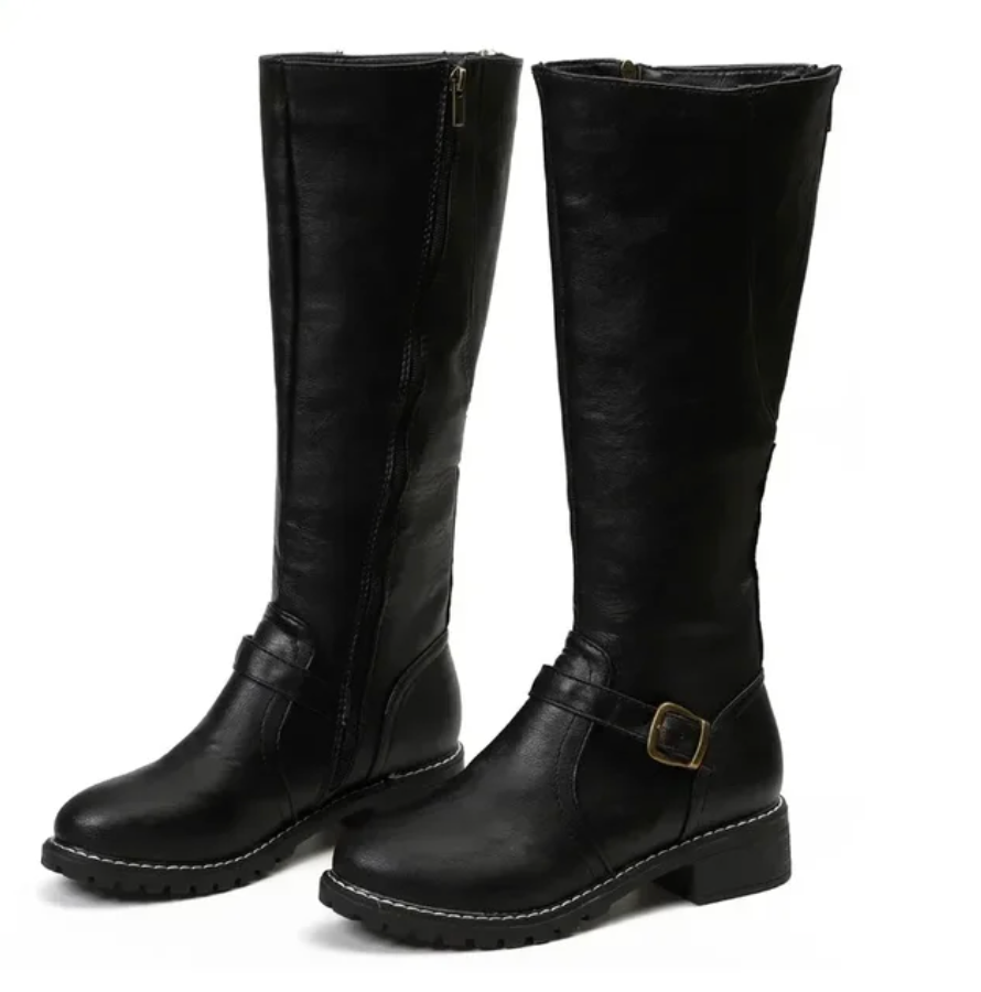 Chloe | Eleganti stivali in pelle alti fino al ginocchio da donna 7