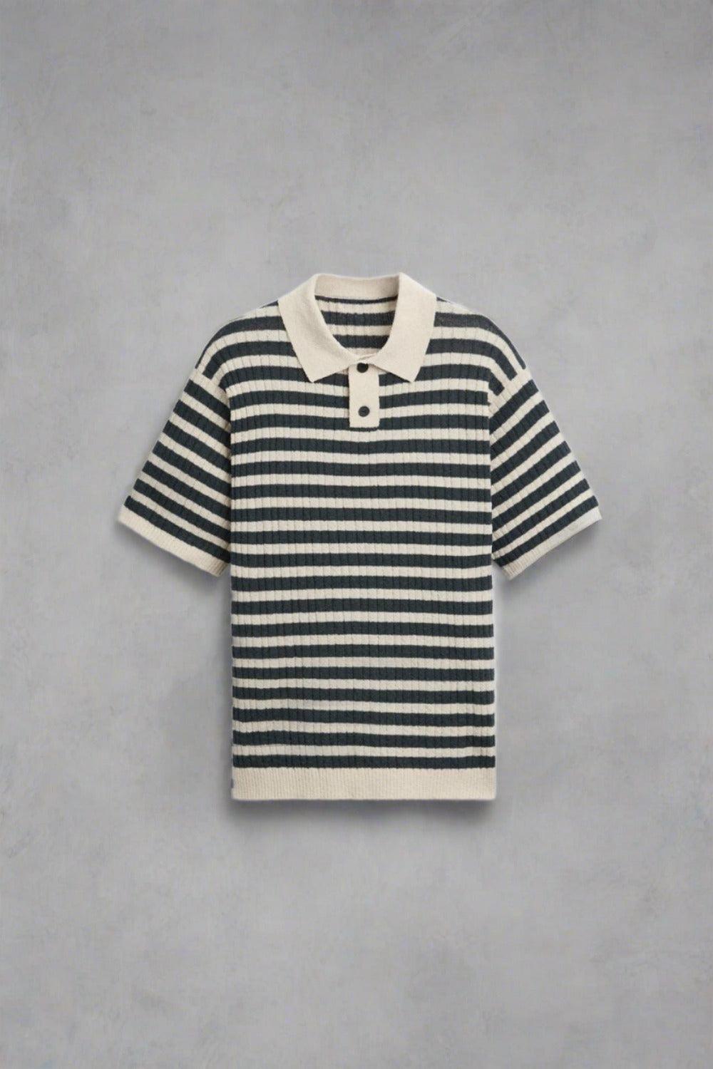 Polo Uomo Maglia a Righe Classica - Brentozzi