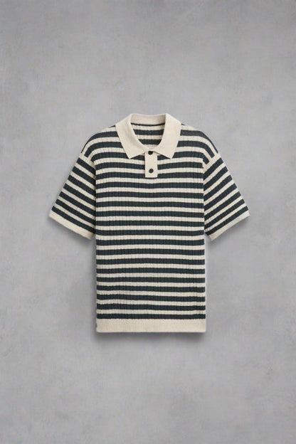 Polo Uomo Maglia a Righe Classica - Brentozzi