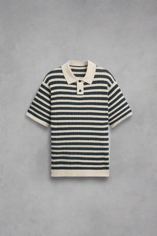 Polo Uomo Maglia a Righe Classica - Brentozzi