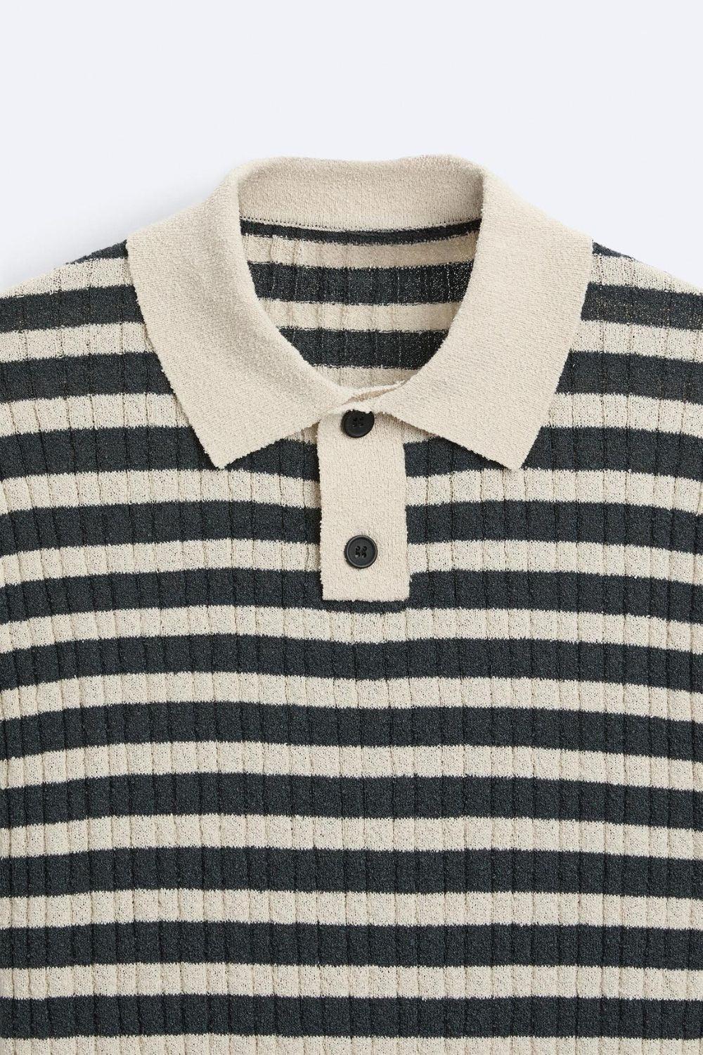 Polo Uomo Maglia a Righe Classica