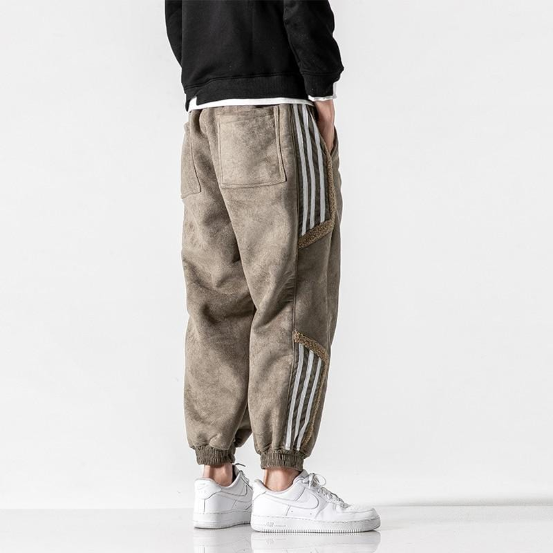 Pantaloni Sportivi Uomo Tessuto Tecnico Vestibilità Regular - Brentozzi