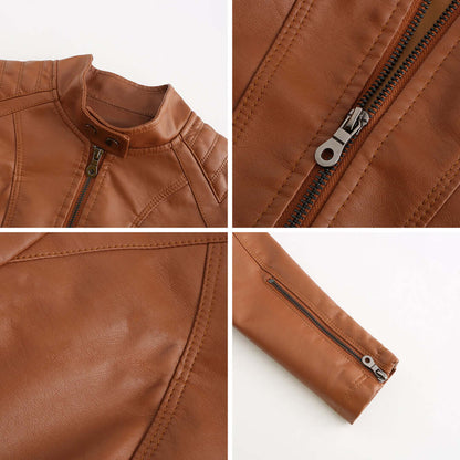 Giacca Donna in Pelle Stile Elegante Classico