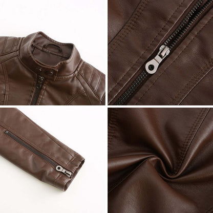 Giacca Donna in Pelle Stile Elegante Classico