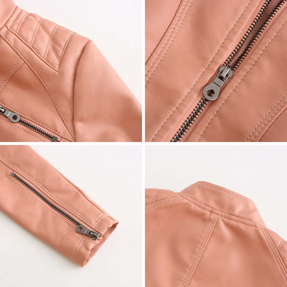 Giacca Donna in Pelle Stile Elegante Classico