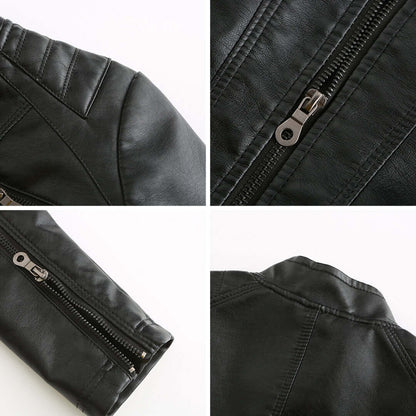 Giacca Donna in Pelle Stile Elegante Classico
