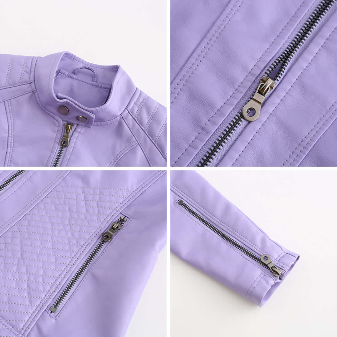 Giacca Donna in Pelle Stile Elegante Classico