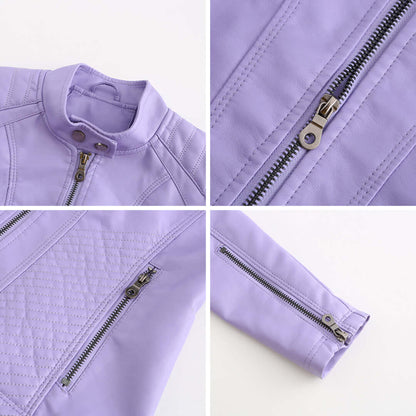 Giacca Donna in Pelle Stile Elegante Classico