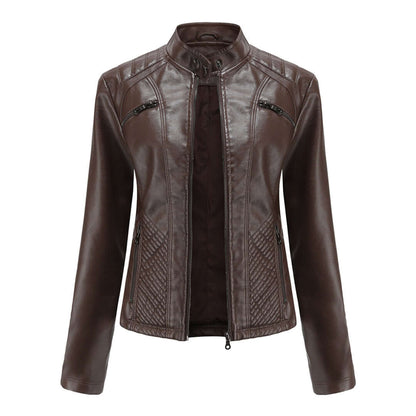 Giacca Donna in Pelle Stile Elegante Classico