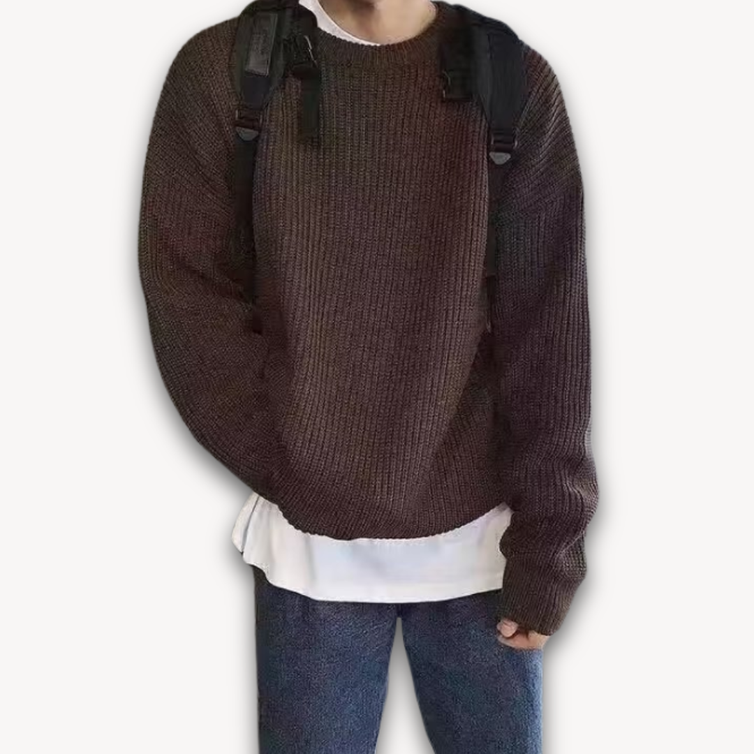 Maglione Oversize Uomo Girocollo Morbido