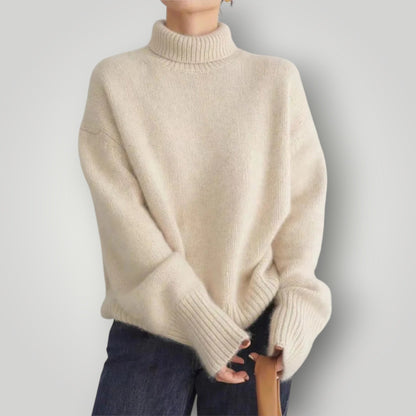 Maglione Donna Dolcevita Morbido Casual Invernale