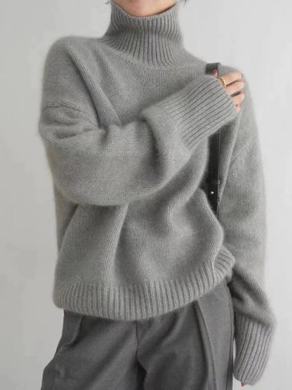Maglione Donna in Cashmere Morbido Collo Alto