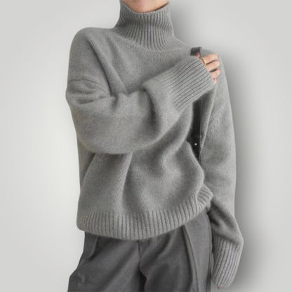 Maglione Donna Dolcevita Morbido Casual Invernale