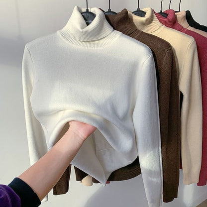 Maglione Donna Oversize in Cashmere Morbido Collo Alto Invernale