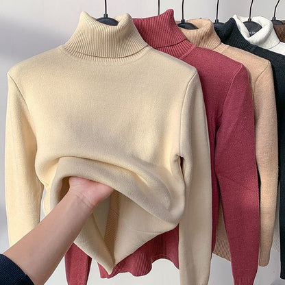 Maglione Donna Oversize in Cashmere Morbido Collo Alto Invernale - Brentozzi