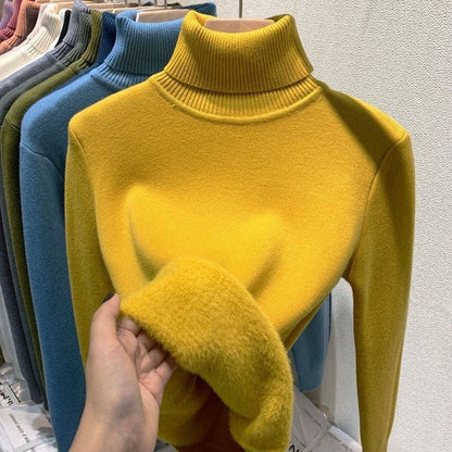 Maglione Donna Oversize in Cashmere Morbido Collo Alto Invernale