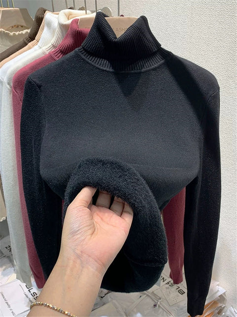 Maglione Donna Oversize in Cashmere Morbido Collo Alto Invernale