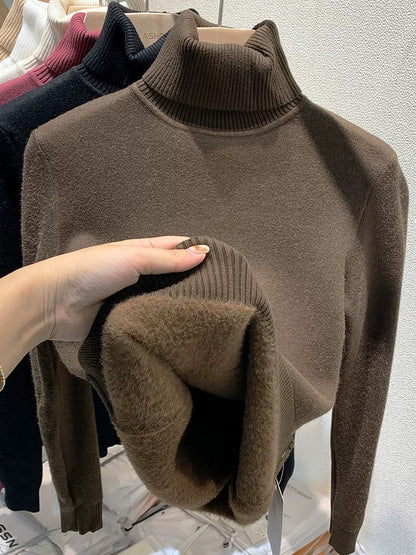 Maglione Donna Oversize in Cashmere Morbido Collo Alto Invernale