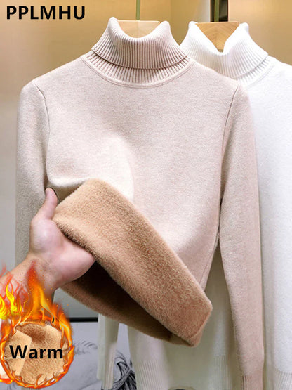 Maglione Donna Oversize in Cashmere Morbido Collo Alto Invernale