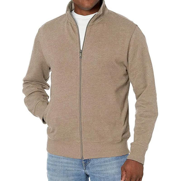 Giacca Uomo con Zip Taglio Slim e Collo Alto