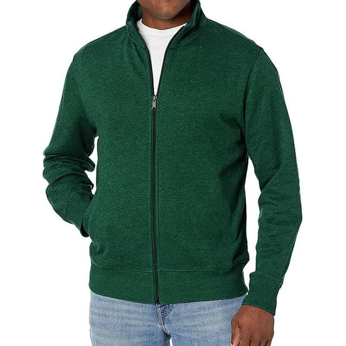 Giacca Uomo con Zip Taglio Slim e Collo Alto