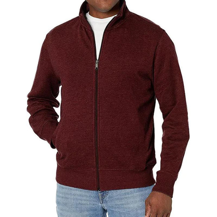 Giacca Uomo con Zip Taglio Slim e Collo Alto