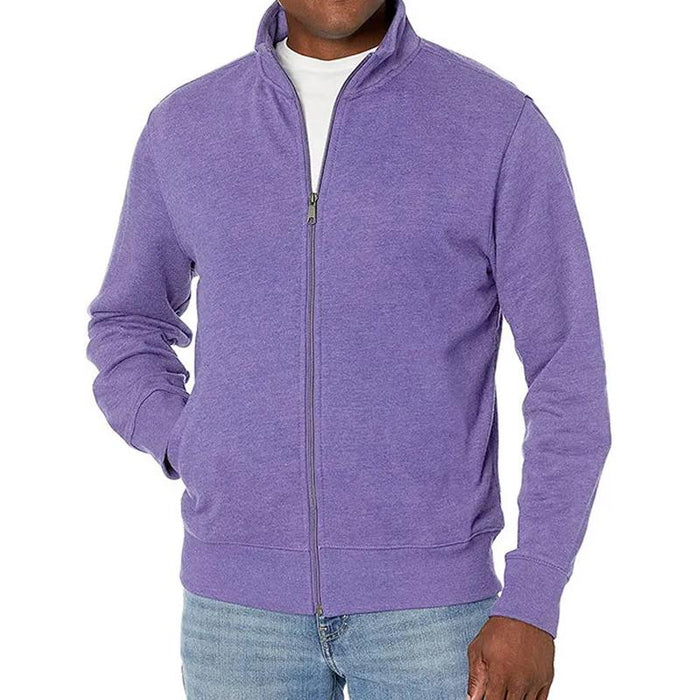 Giacca Uomo con Zip Taglio Slim e Collo Alto
