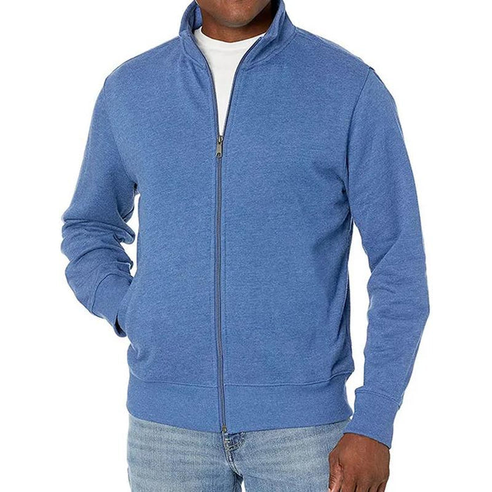 Giacca Uomo con Zip Taglio Slim e Collo Alto