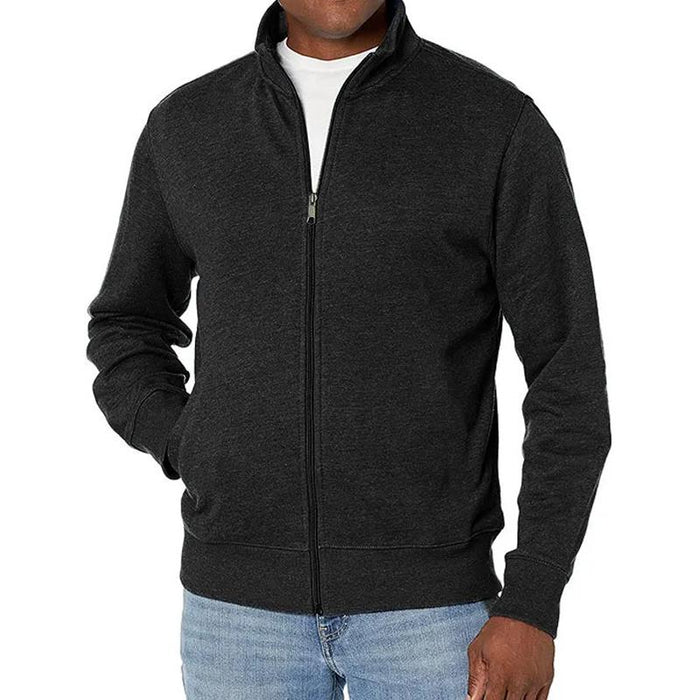 Giacca Uomo con Zip Taglio Slim e Collo Alto - Brentozzi