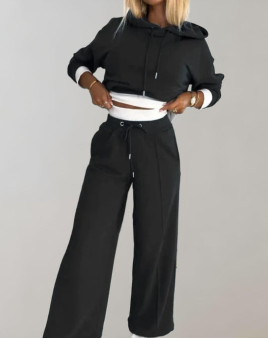 Tuta Jogging Donna Pantaloni e Felpa con Cappuccio Comoda - Brentozzi