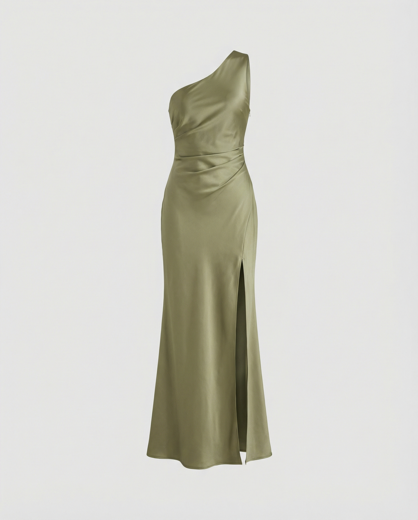 Abito Elegante Donna in Satin Scollo Classico
