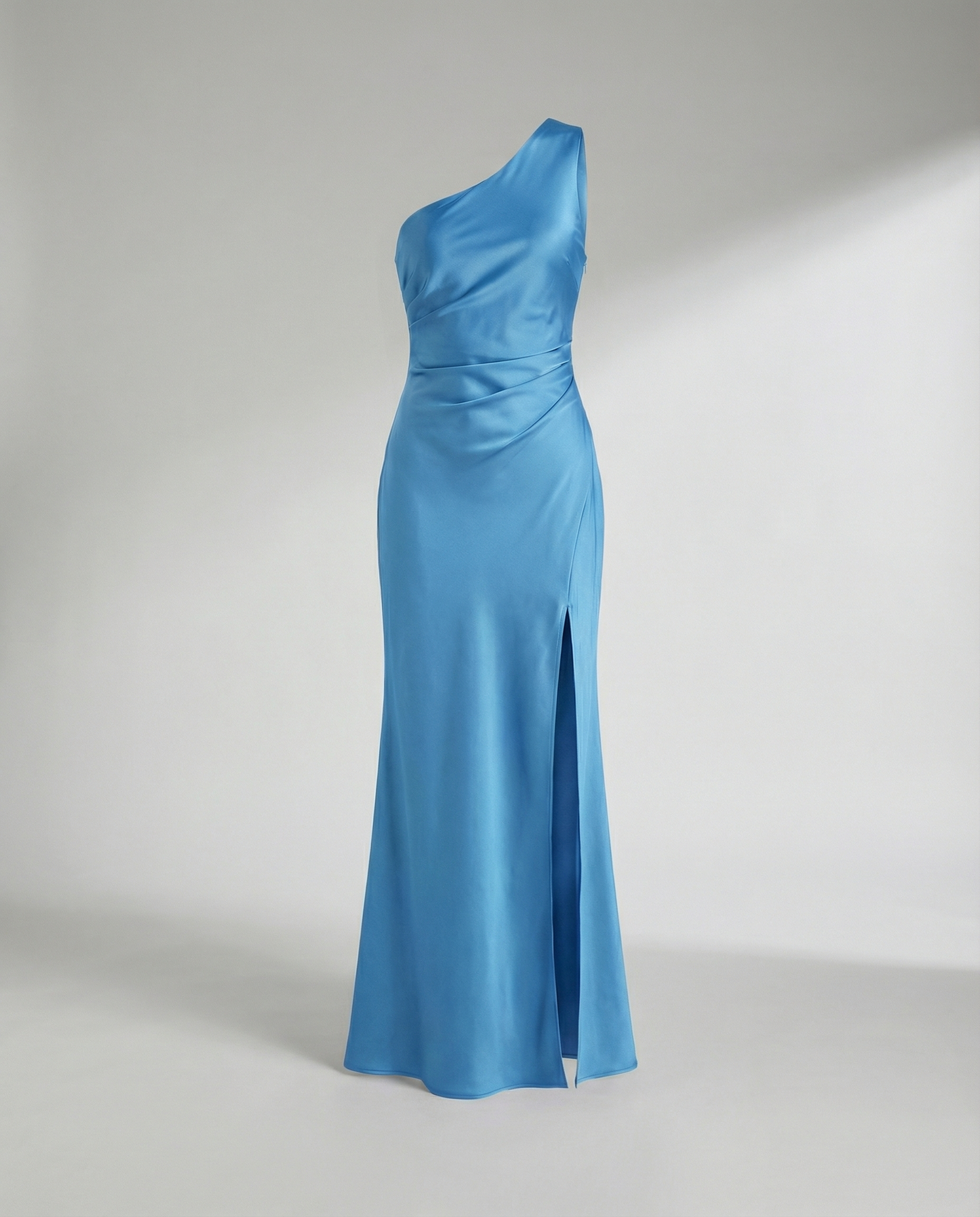 Abito Elegante Donna in Satin Scollo Classico