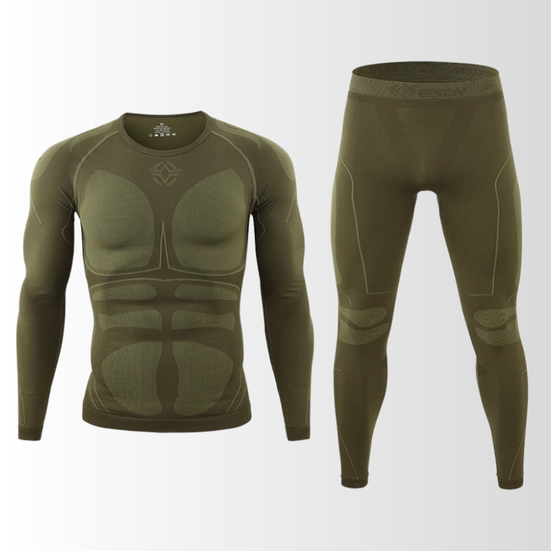 Set Intimo Tecnico Uomo Traspirante Vestibilità Ergonomica