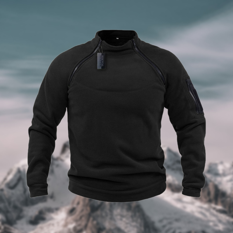 Maglione Uomo in Pile Antivento Vestibilità Dritta