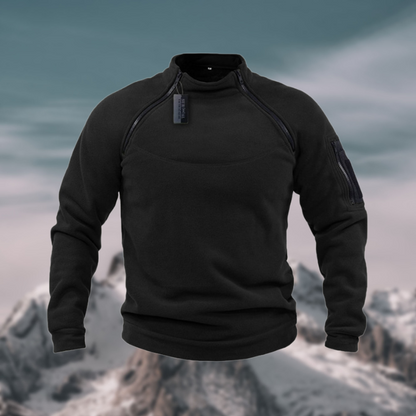 Maglione Uomo in Pile Antivento Vestibilità Dritta