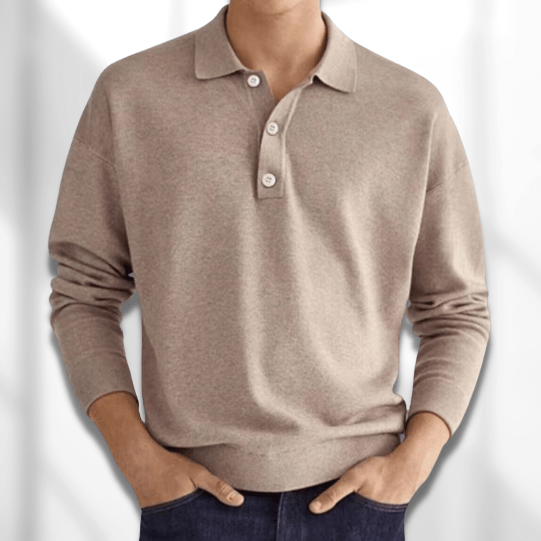 Maglione Uomo Polo Manica Lunga - Brentozzi