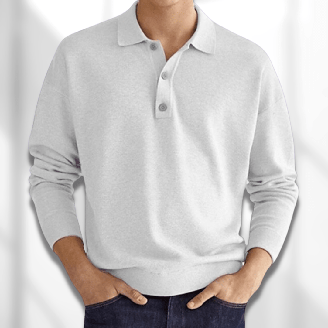 Maglione Uomo Polo Manica Lunga