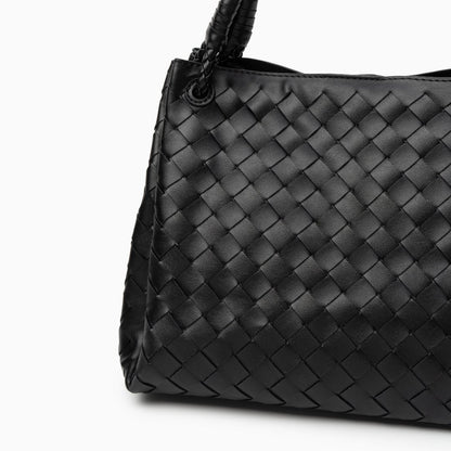 Borsa Donna in Pelle Vegana con Tracolla e Dettagli Metallici