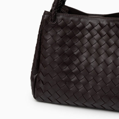 Borsa Donna in Pelle Vegana con Tracolla e Dettagli Metallici