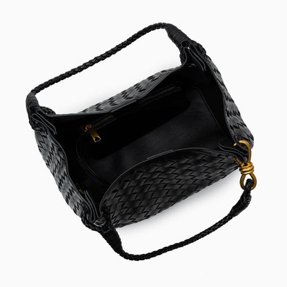 Borsa Donna in Pelle Vegana con Tracolla e Dettagli Metallici