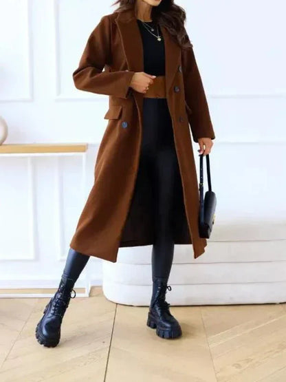Giacca Invernale Donna Elegante Modello Lungo Sagomato