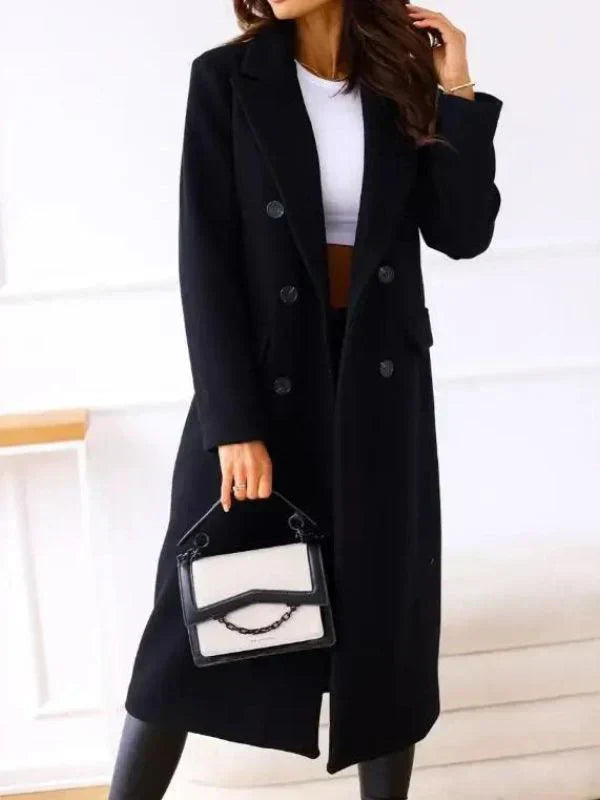 Giacca Invernale Donna Elegante Modello Lungo Sagomato - Brentozzi