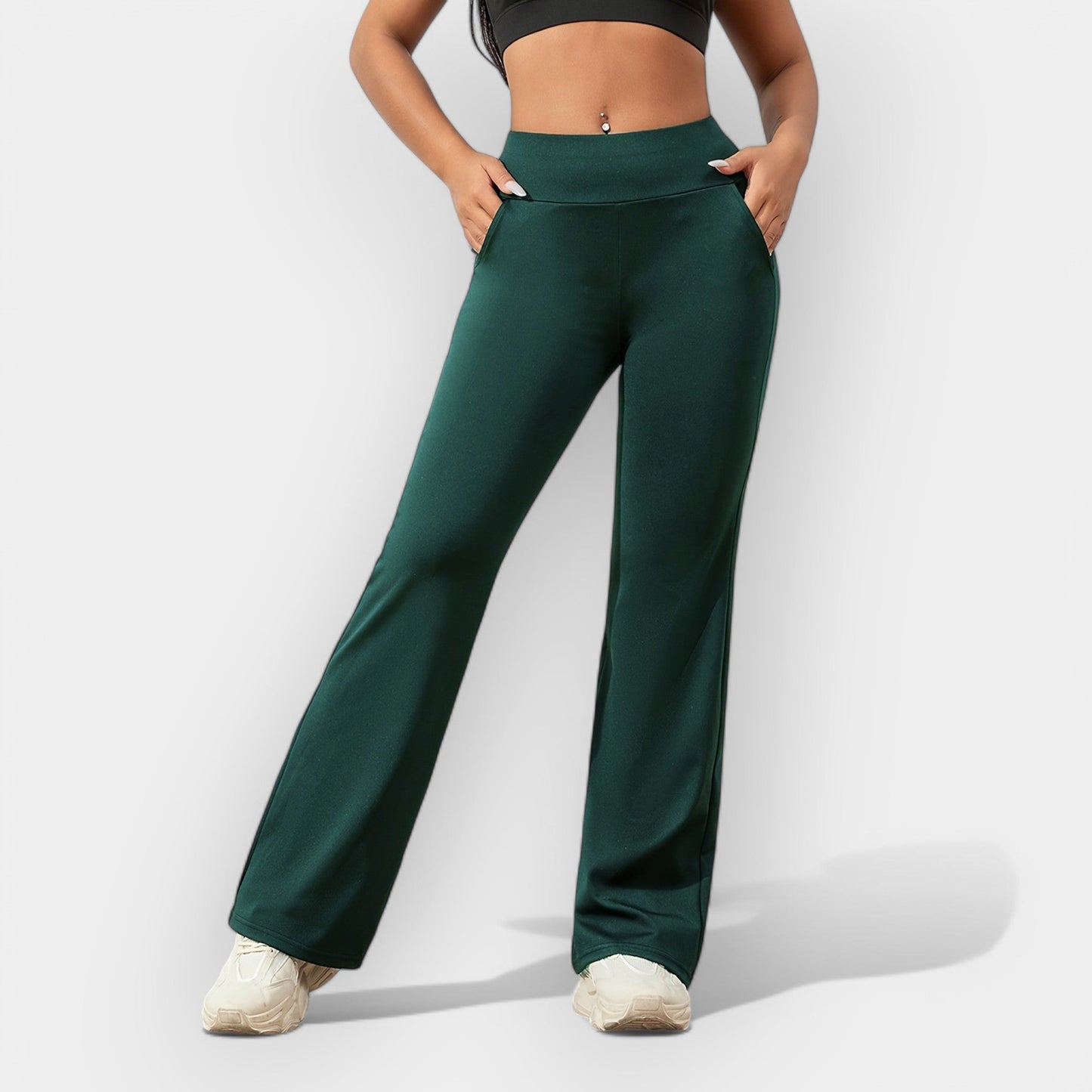 Pantaloni Jogging Donna in Tessuto Stretch Slim Fit