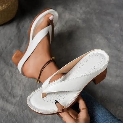 Sandali Donna Slip On con Tacco