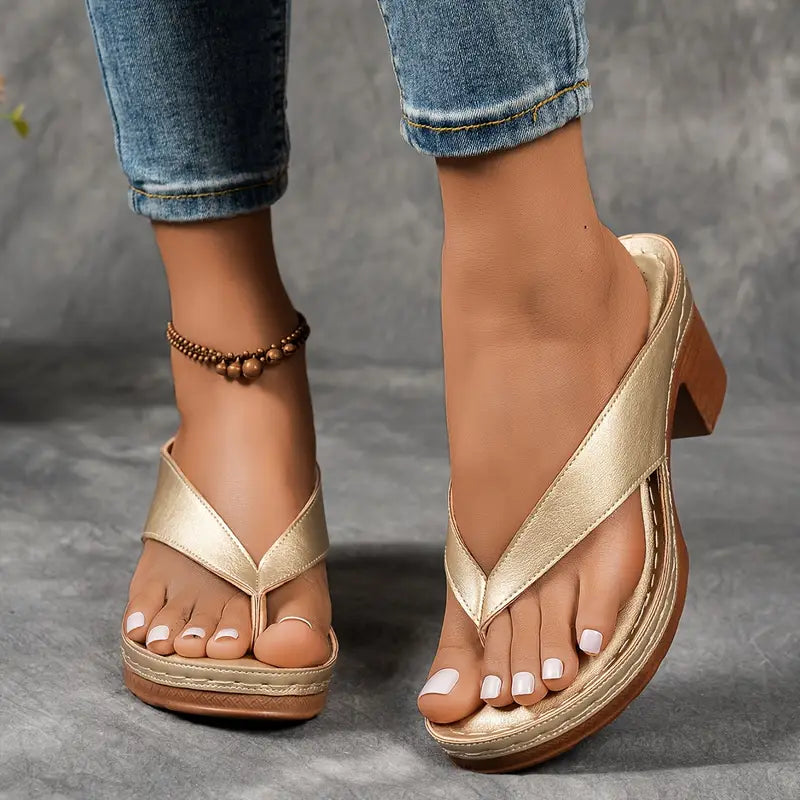 Sandali Donna Slip On con Tacco - Brentozzi