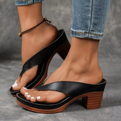 Sandali Donna Slip On con Tacco